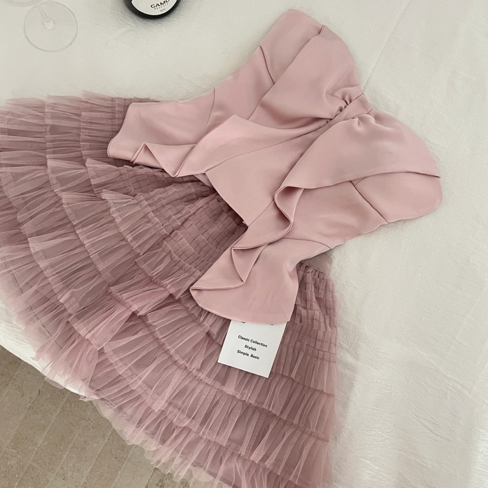 Show young skirt multilayer short skirt 3pcs set