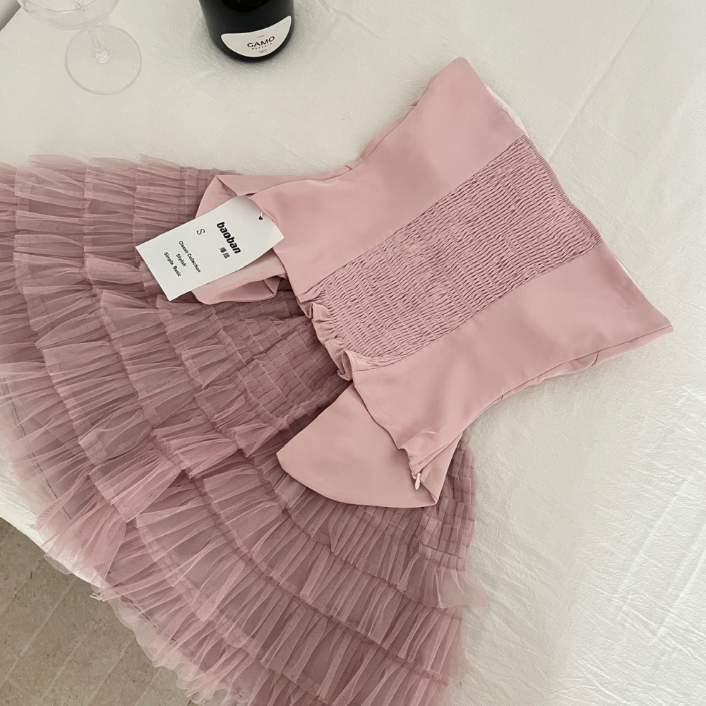 Show young skirt multilayer short skirt 3pcs set