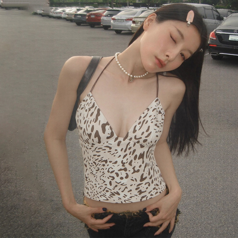 V-neck fashion spicegirl vest sling sexy tops for women