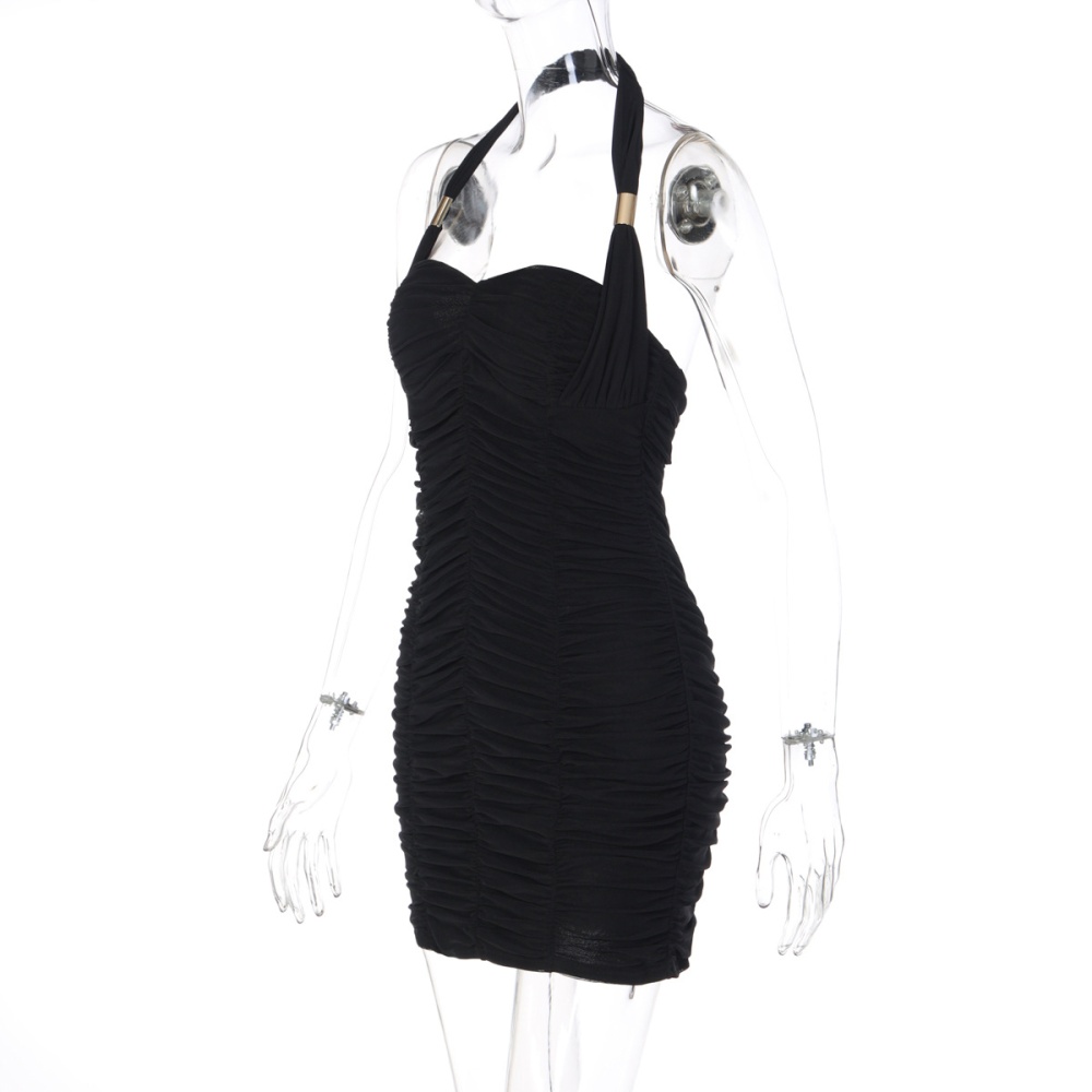 Halter winter sexy fashion slim dress for women