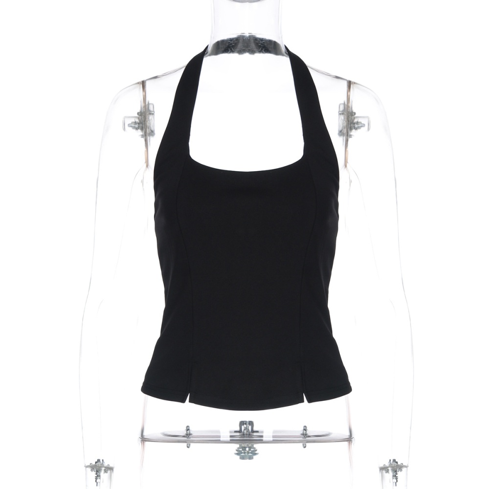 Short sexy spicegirl wrapped chest winter vest for women