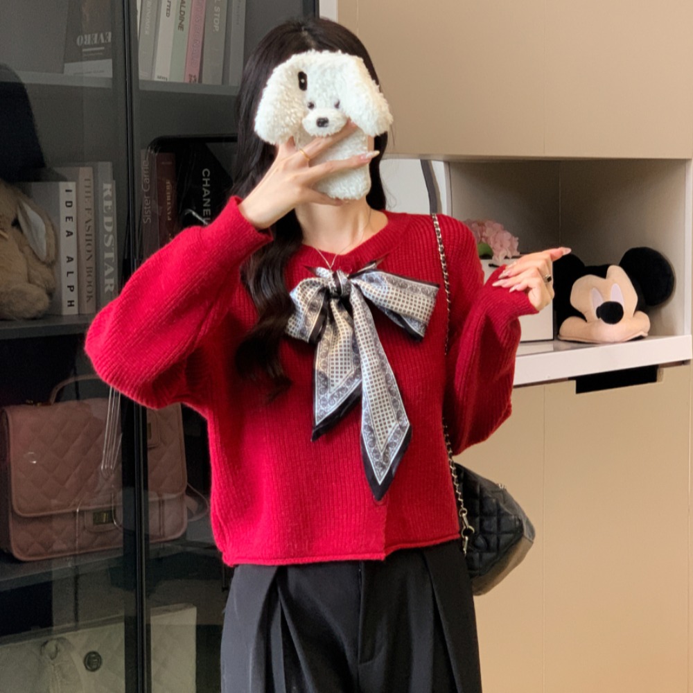 Knitted coat niche scarves for women