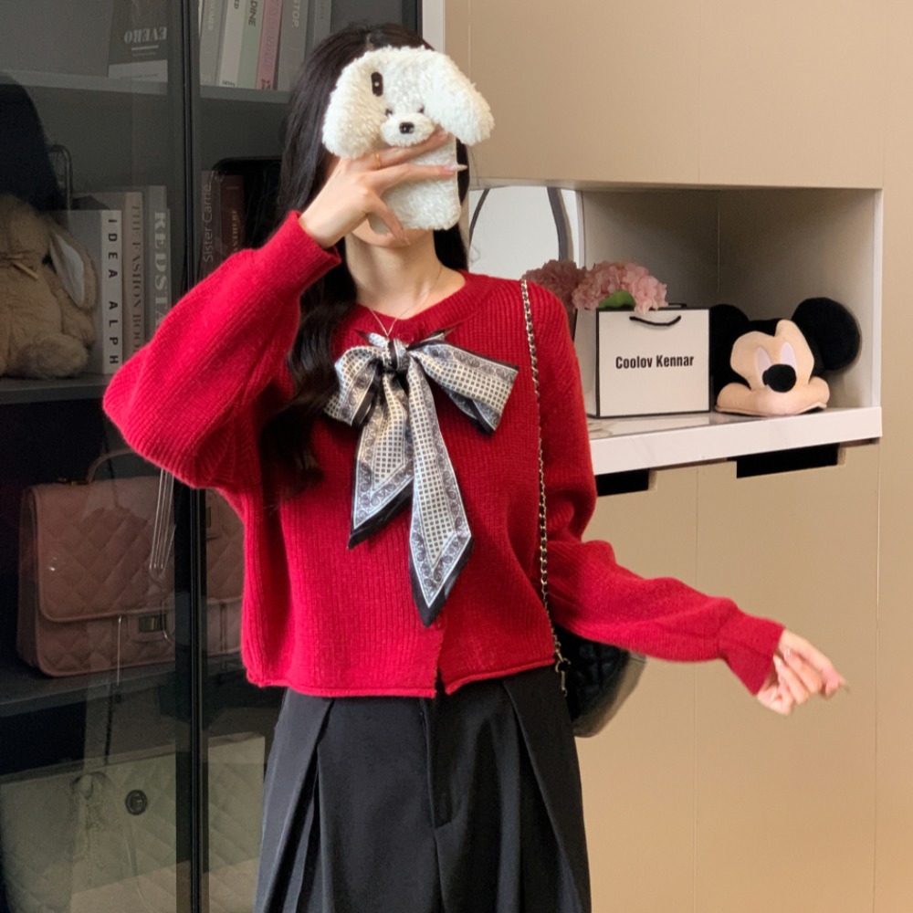 Knitted coat niche scarves for women