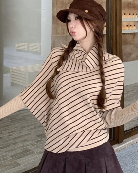 Bat sleeve loose tops long sleeve sweater for women
