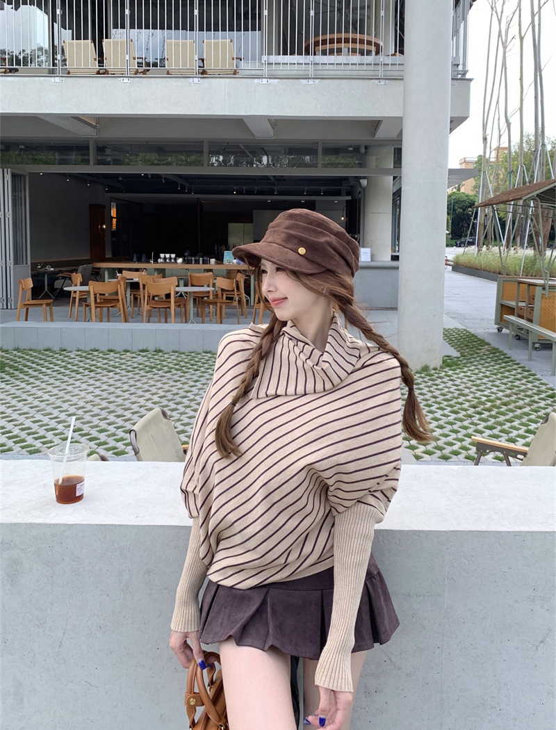 Bat sleeve loose tops long sleeve sweater for women