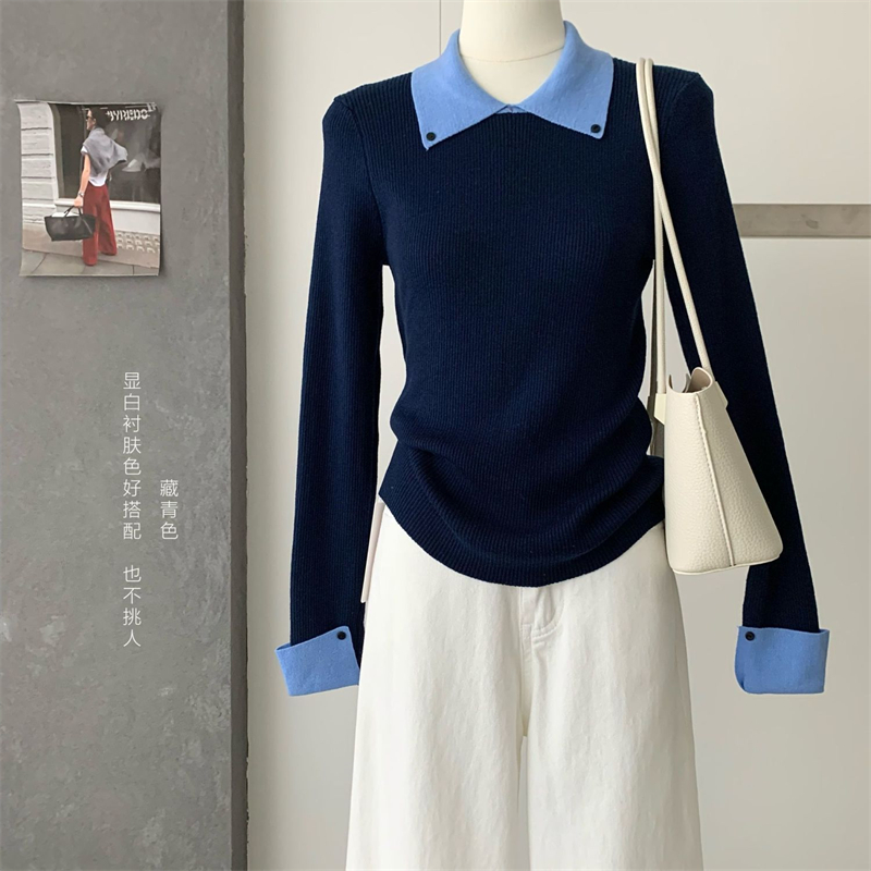 Wears outside sweater bottoming shirt for women