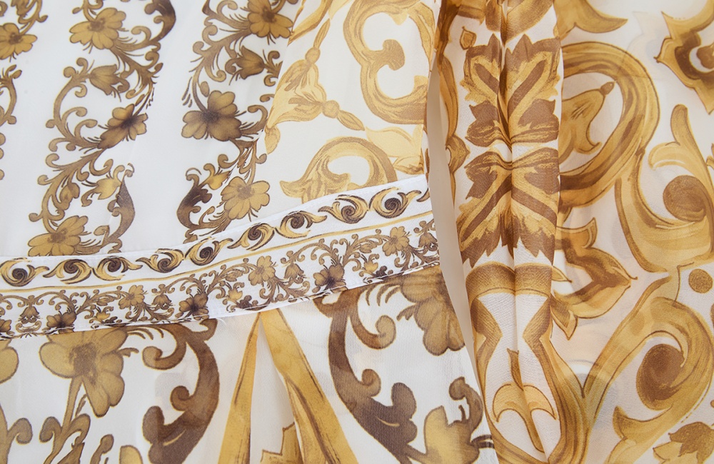 Long sleeve slim big skirt high waist round neck dress