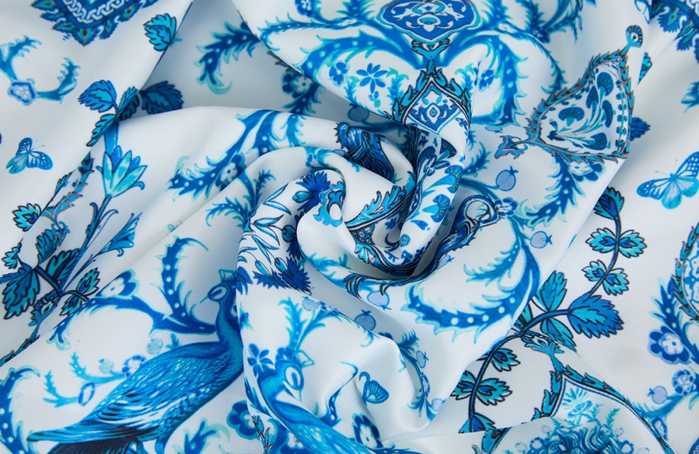 Flowers pinched waist dress printing long dress