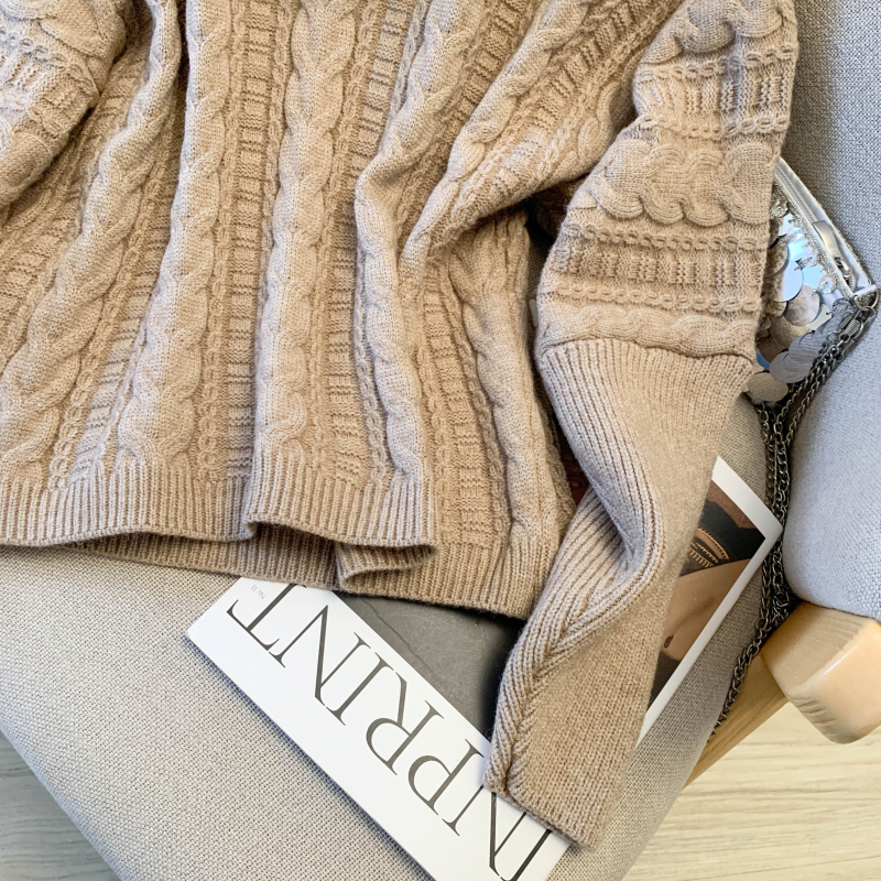 All-match niche sweater fur collar fashion tops for women