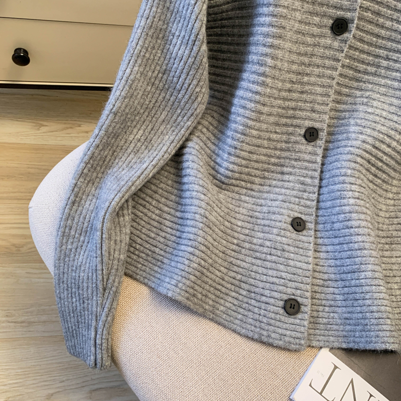 Pure knitted niche tops Western style high collar sweater