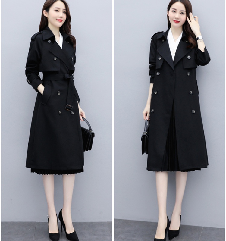 British style windbreaker fashion coat for women