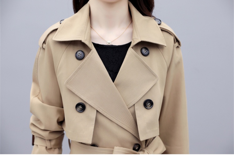 British style windbreaker fashion coat for women