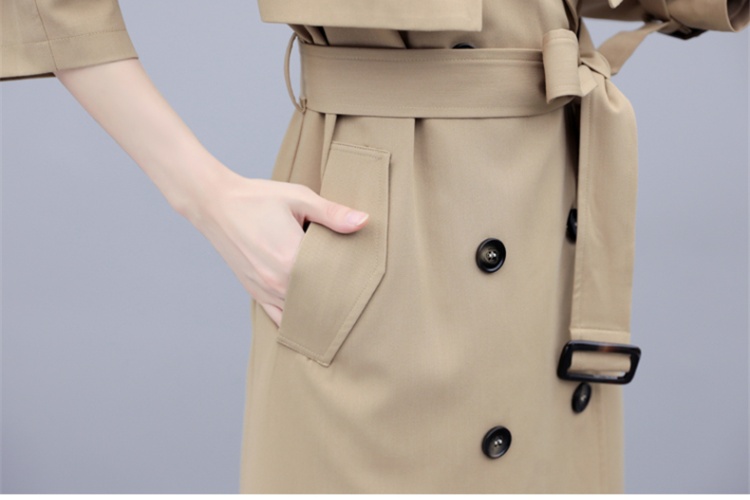 British style windbreaker fashion coat for women