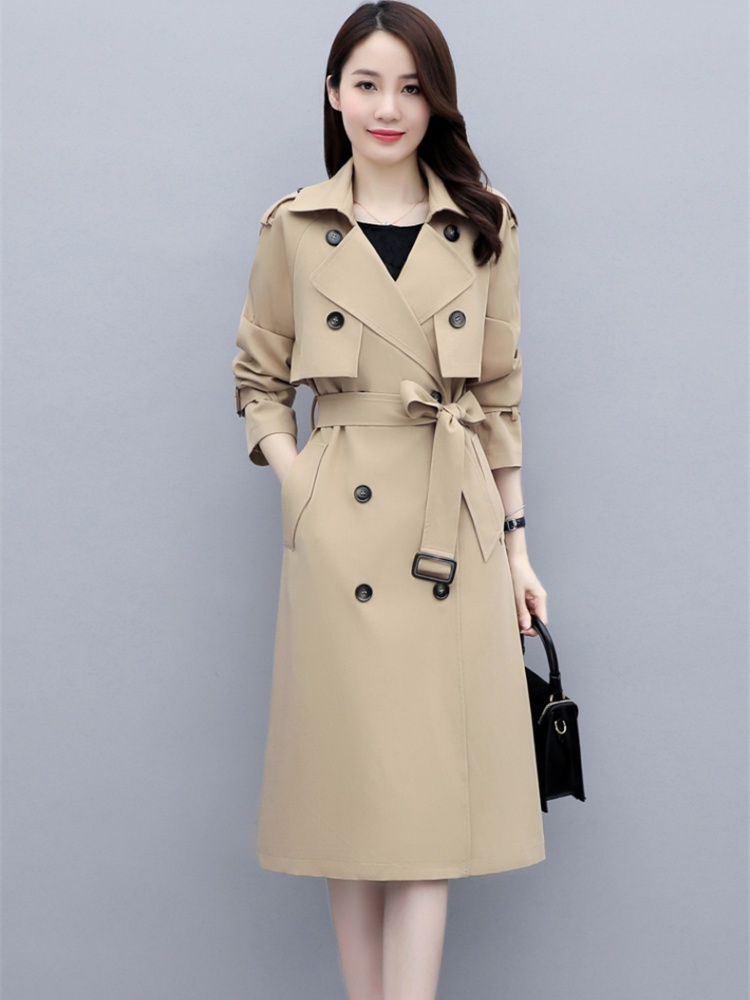 British style windbreaker fashion coat for women