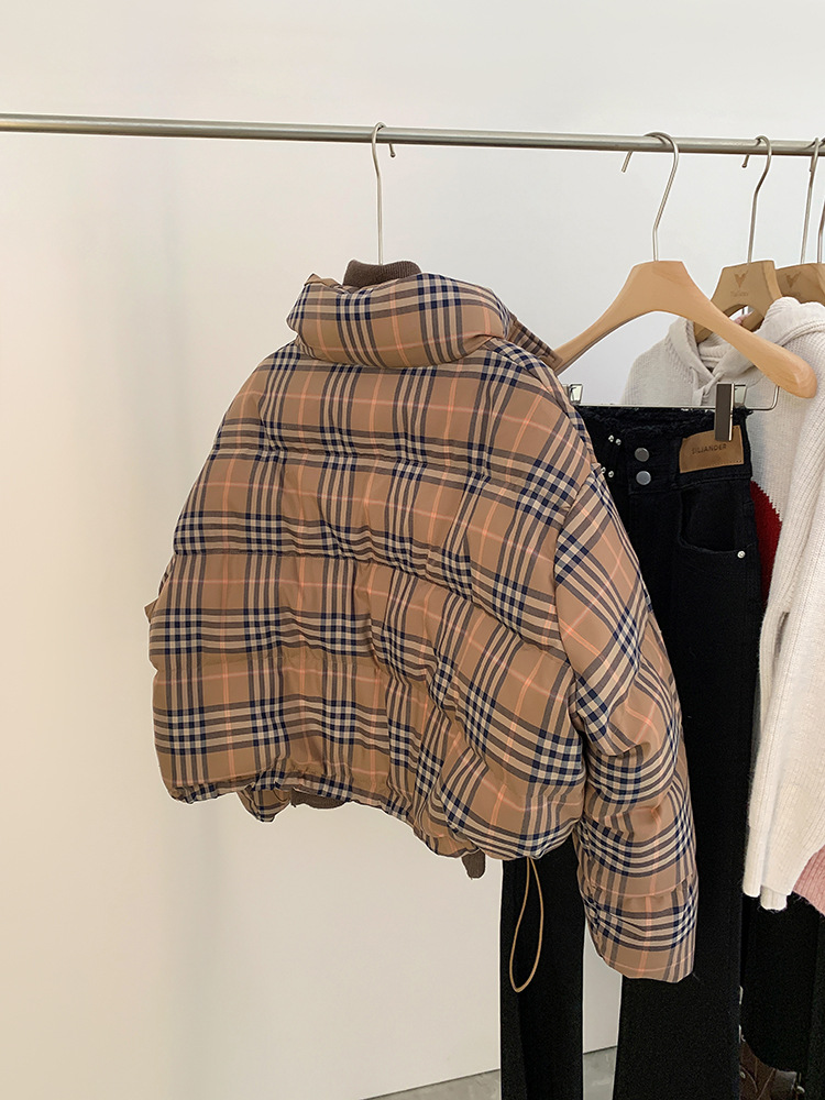 Korean style coat thick bread clothing for women