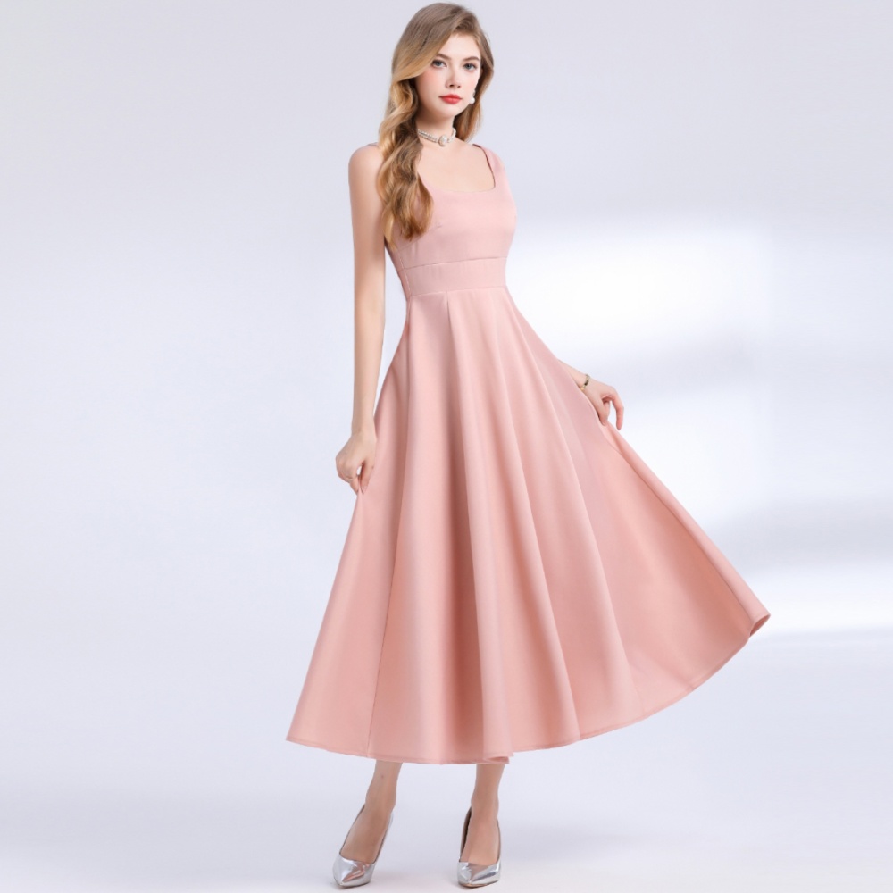 Slim pinched waist dress sleeveless Sexy underwear