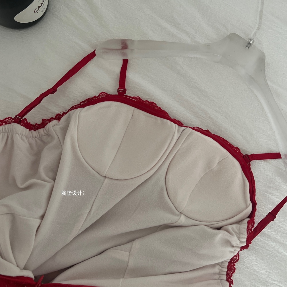 Retro christmas package hip long trailing lace dress