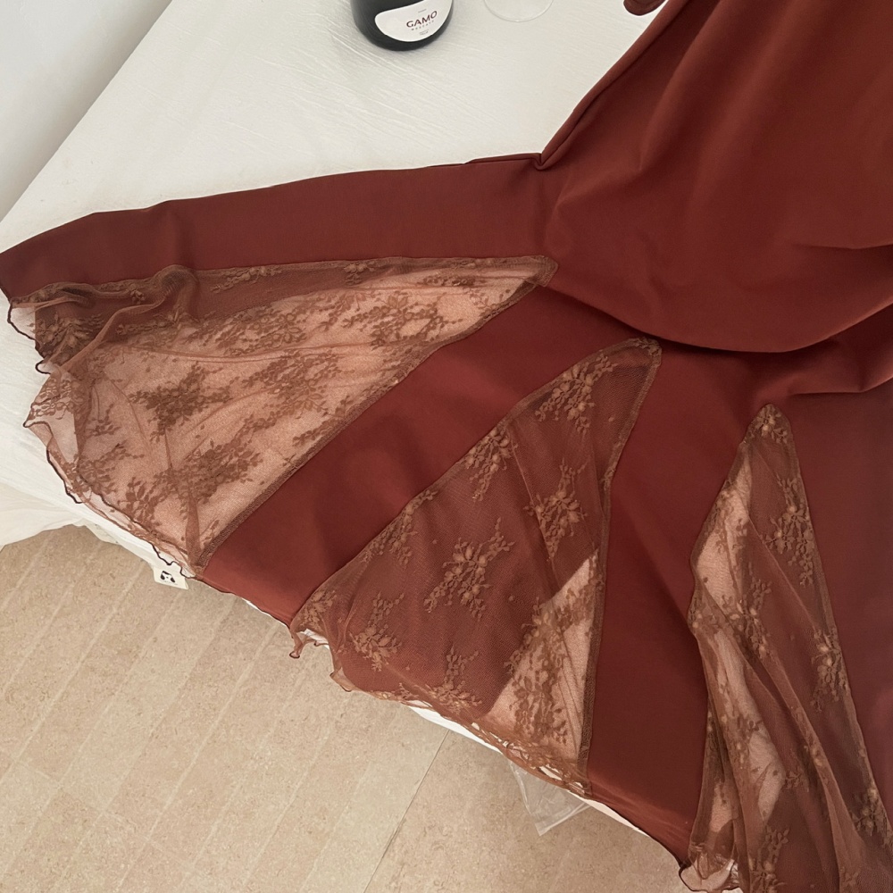 Splice autumn and winter mermaid lace dress