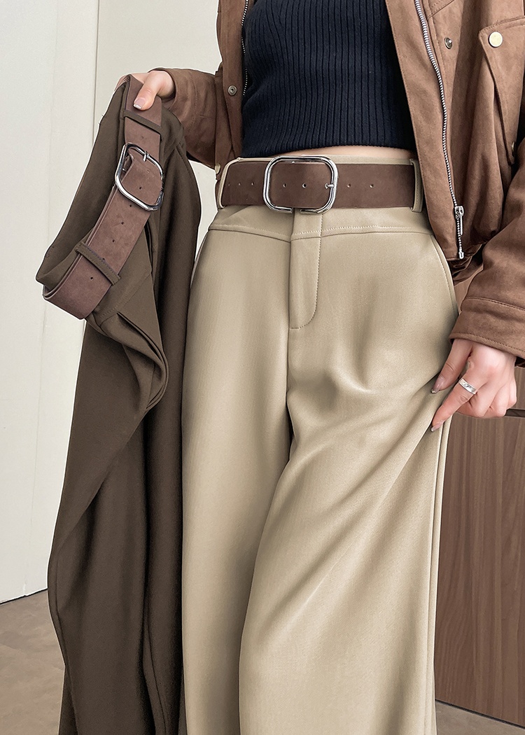 Straight wide leg pants business suit for women