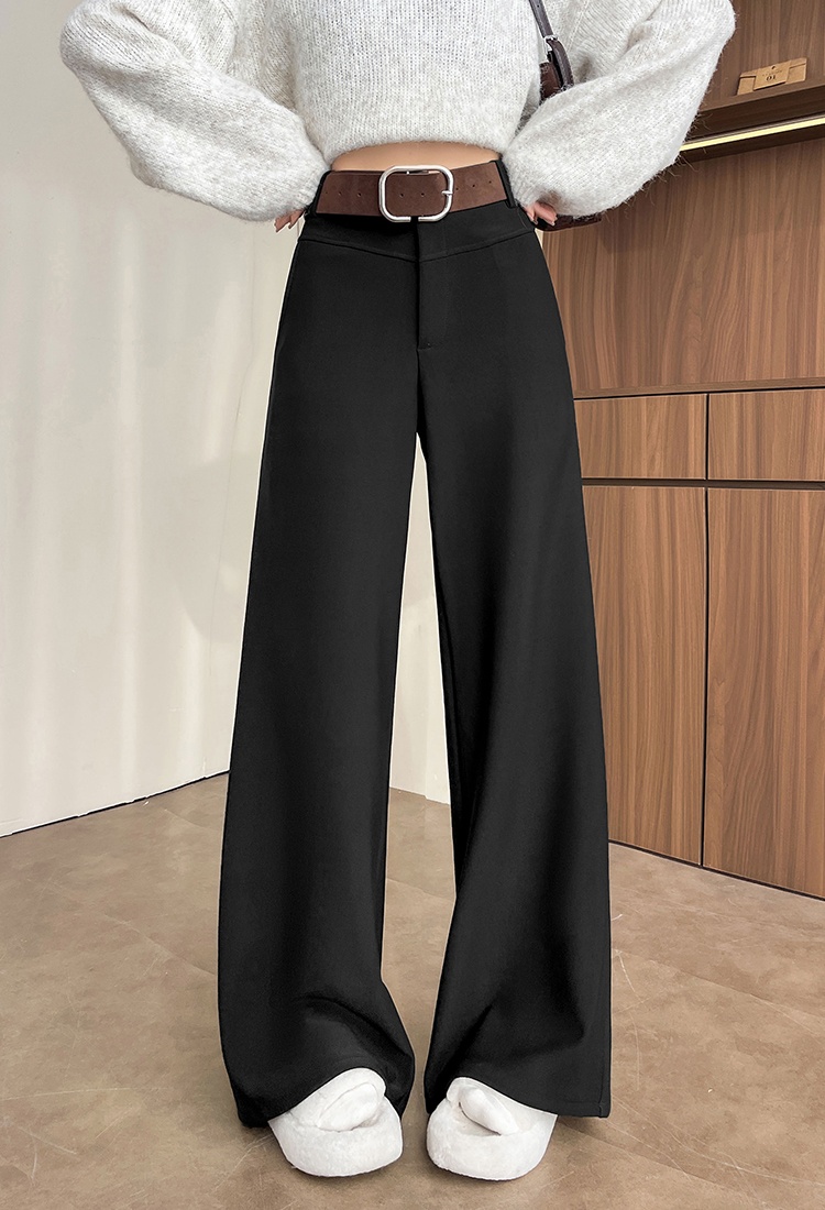 Straight wide leg pants business suit for women