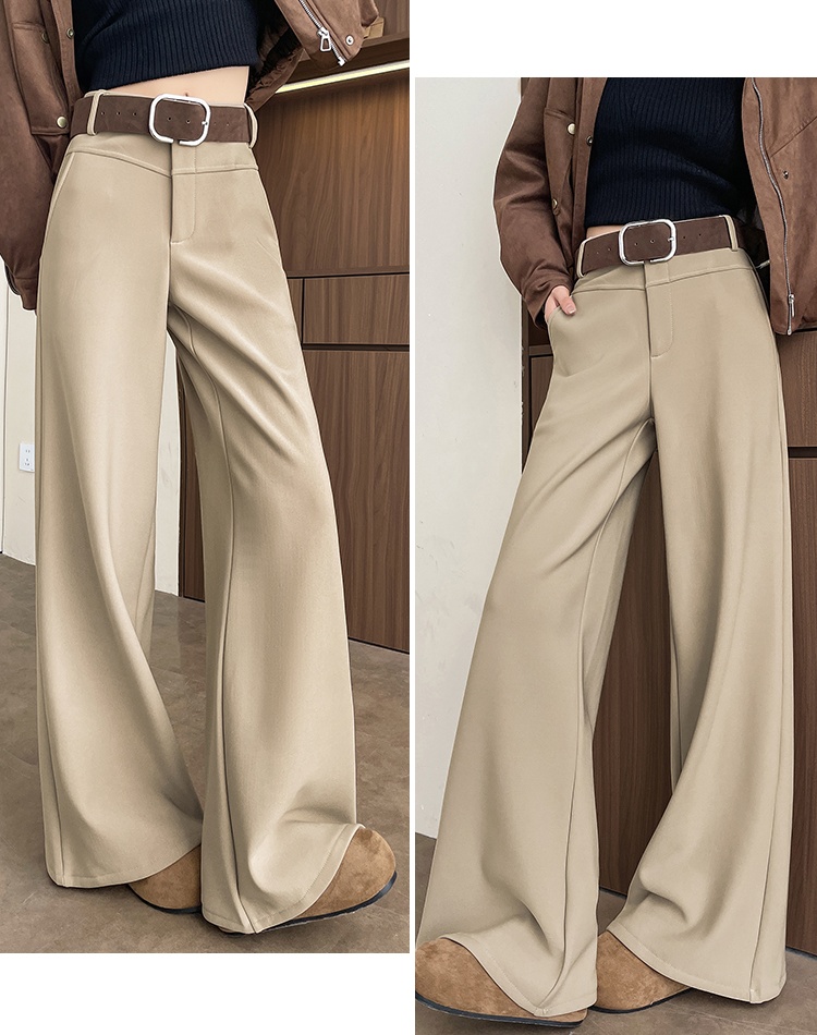 Straight wide leg pants business suit for women