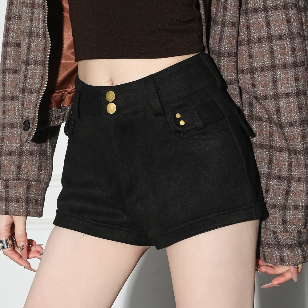 Bottoming boots pants American style shorts for women