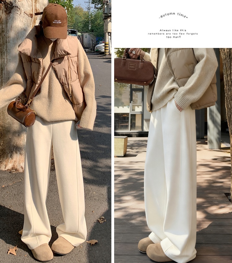 High waist wide leg pants straight pants pants for women