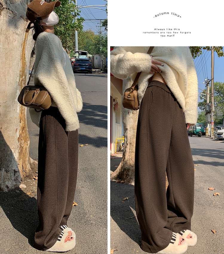 High waist wide leg pants straight pants pants for women