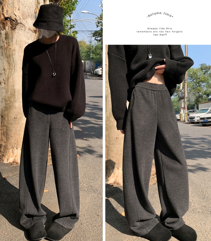 High waist wide leg pants straight pants pants for women