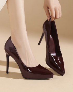Pointed sexy platform temperament high-heeled shoes