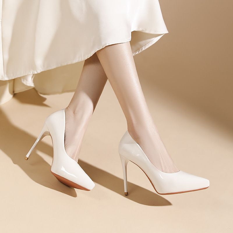 Pointed sexy platform temperament high-heeled shoes