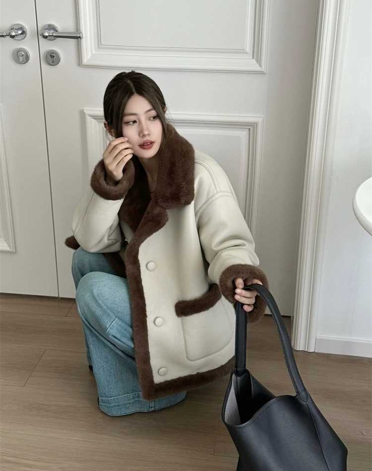 Retro autumn and winter locomotive thick jacket for women