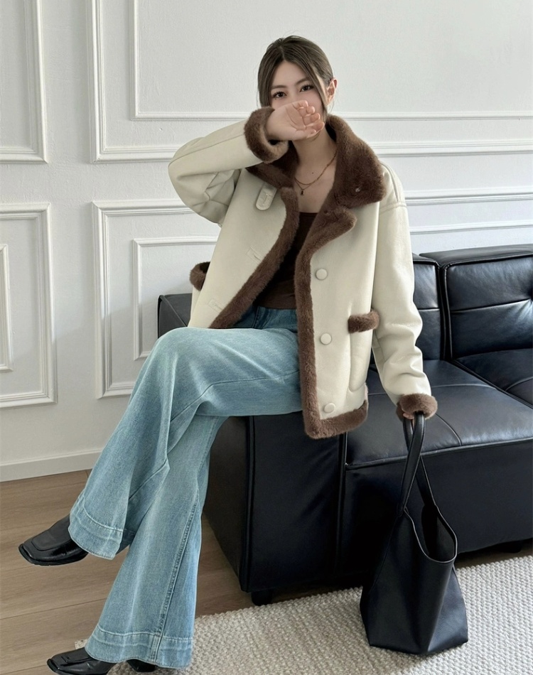 Retro autumn and winter locomotive thick jacket for women