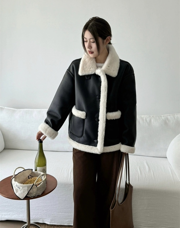 Retro autumn and winter locomotive thick jacket for women