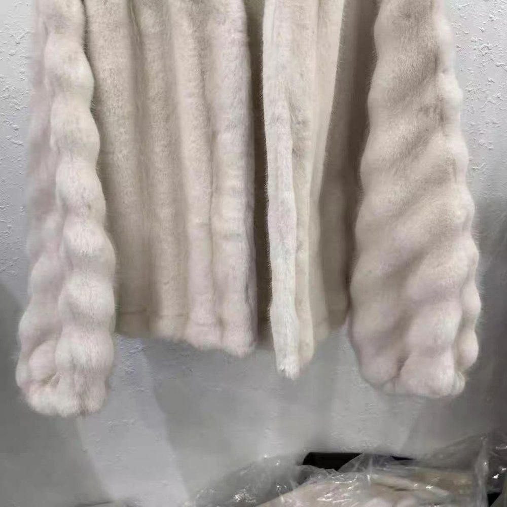 Brown fashion faux fur niche thick jacket