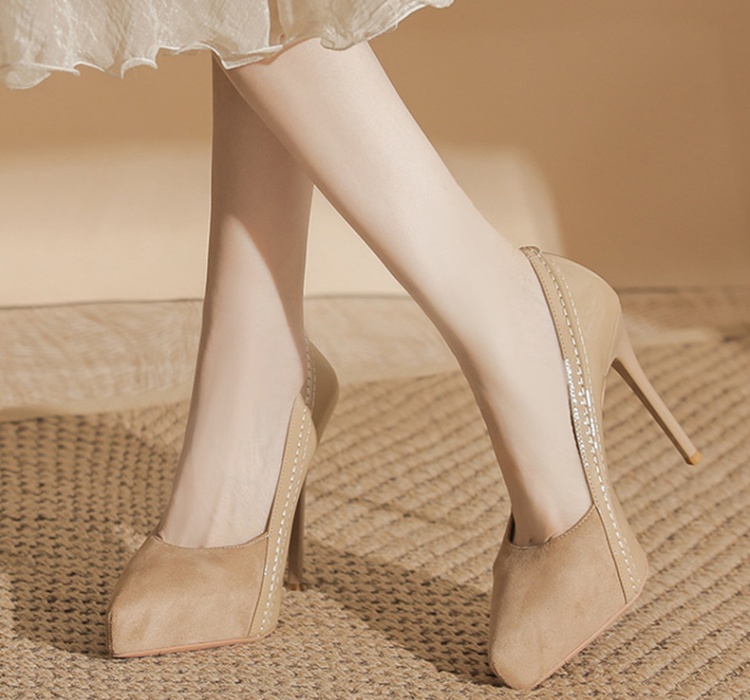 Broadcloth pointed shoes France style high-heeled shoes
