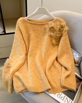 Knitted thick tops winter lazy sweater