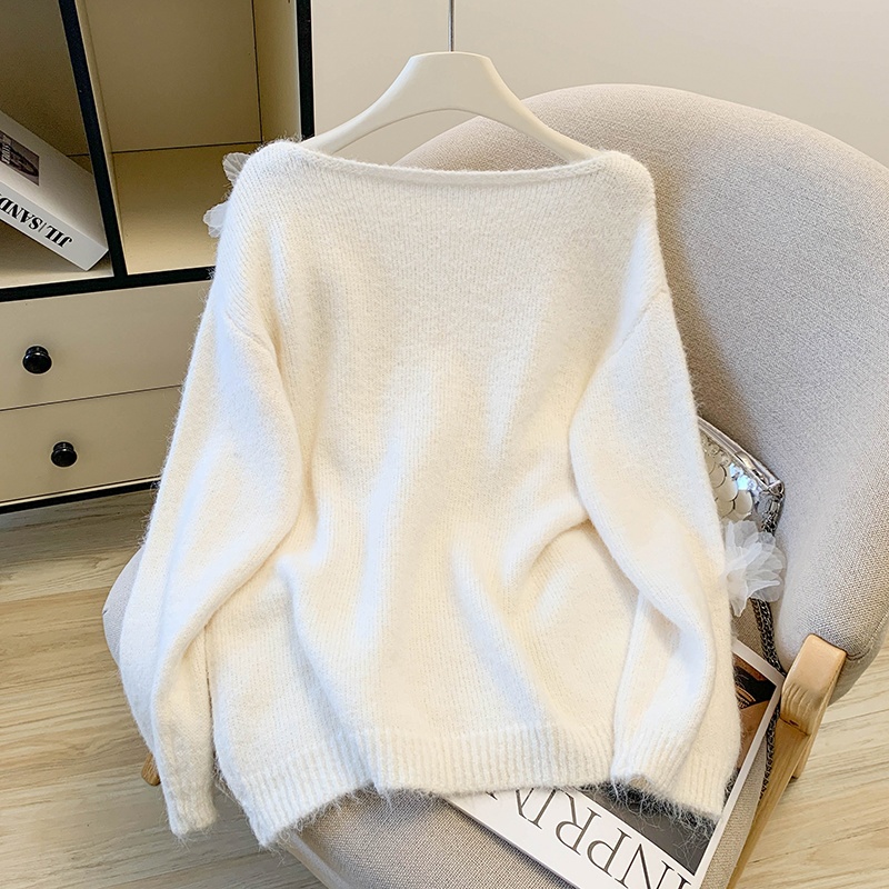 Knitted thick tops winter lazy sweater