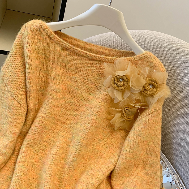 Knitted thick tops winter lazy sweater