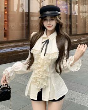 Spring and summer shirt France style tops for women