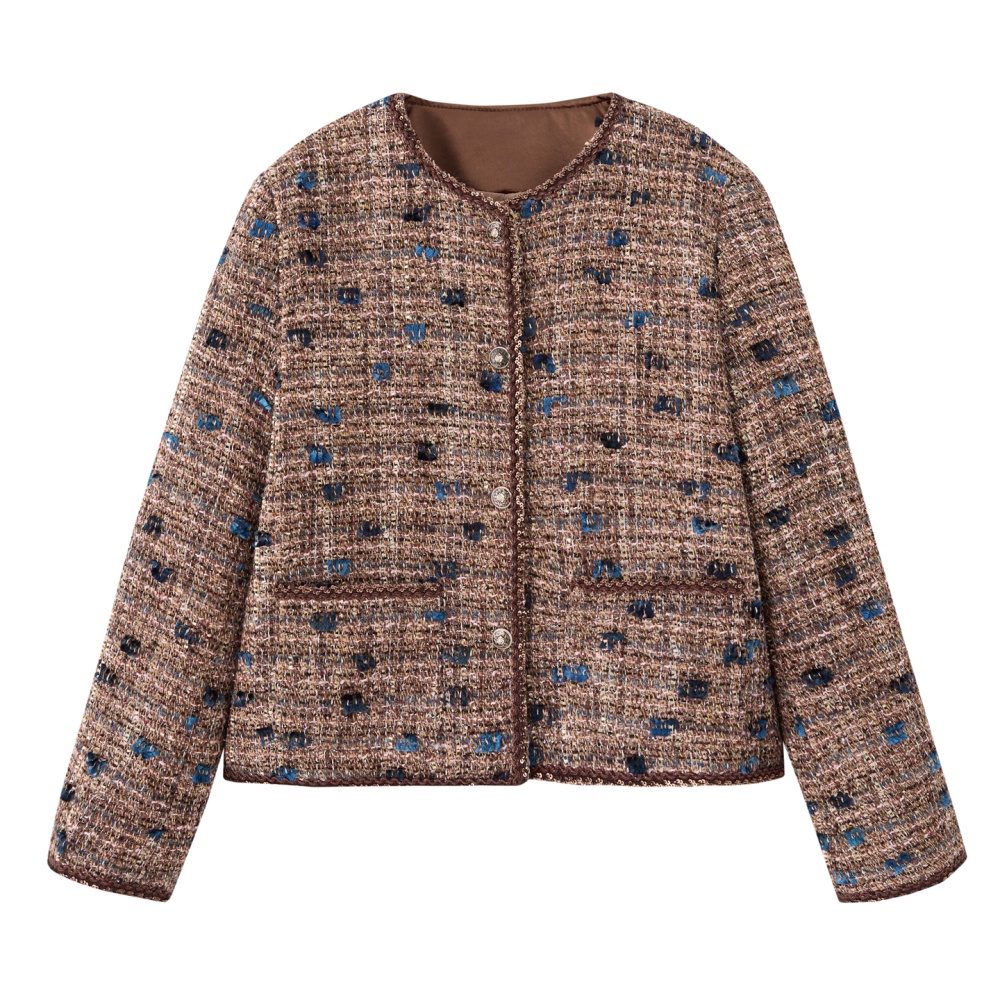 Chanelstyle sequins autumn and winter weave coat