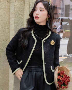 Wool winter chanelstyle plus cotton coat