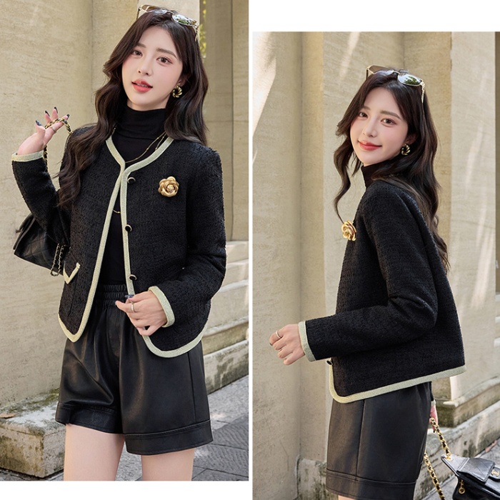 Wool winter chanelstyle plus cotton coat