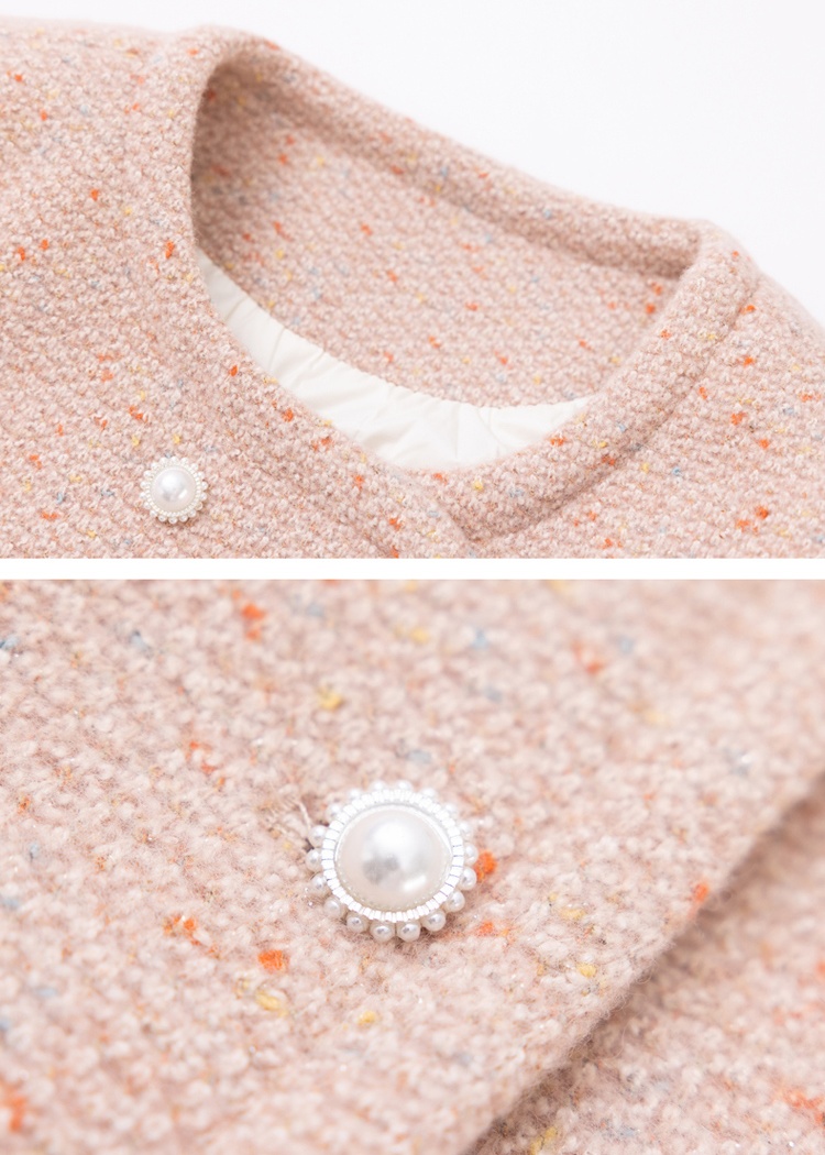 Winter package hip skirt liner down woolen coat a set