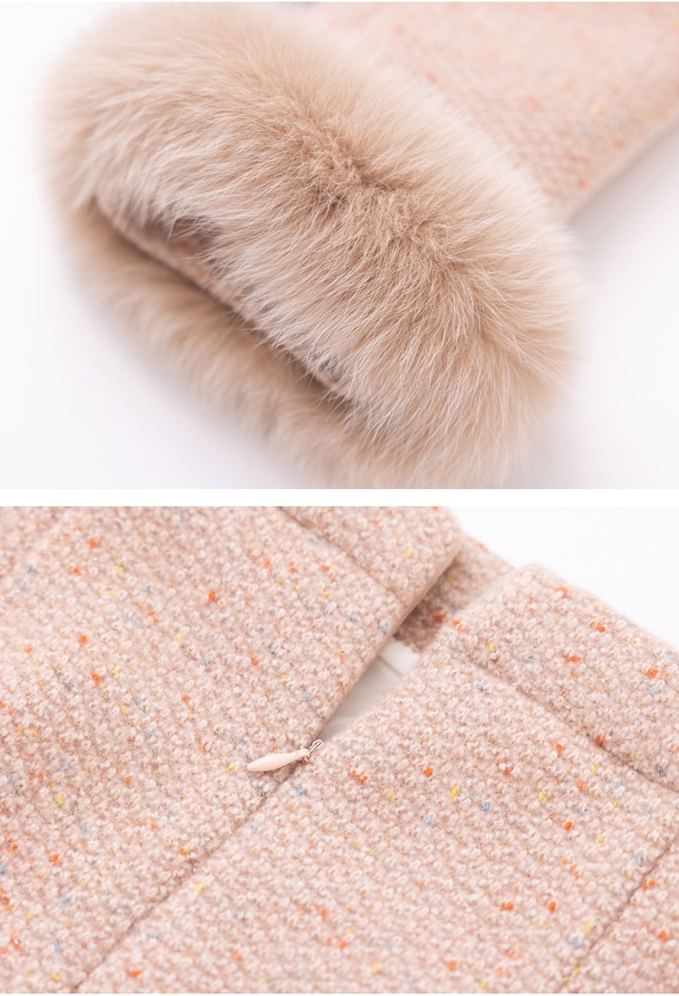 Winter package hip skirt liner down woolen coat a set