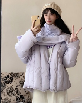 Spring short tender shawl down niche thermal coat