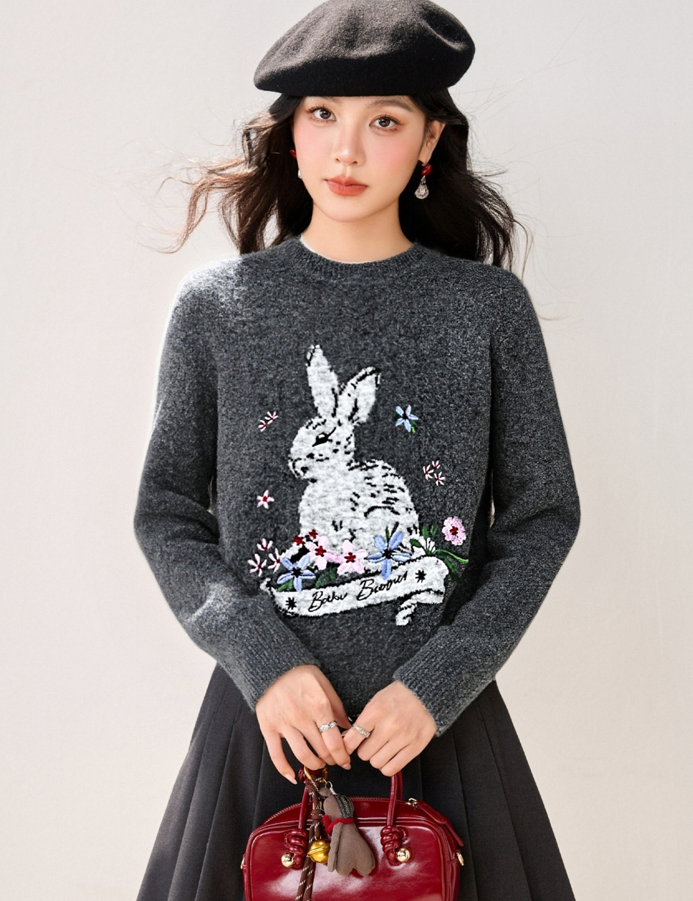 Slim Korean style mixed colors long sleeve tops