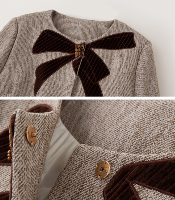 Beading chanelstyle coat embroidery skirt a set