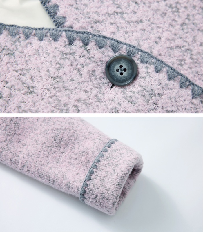 Chanelstyle temperament woolen coat winter overcoat for women