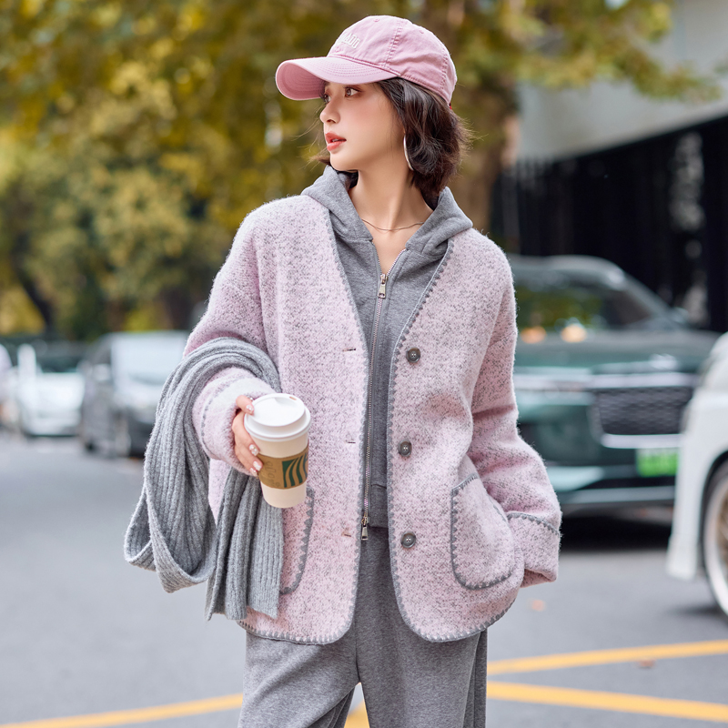 Chanelstyle temperament woolen coat winter overcoat for women